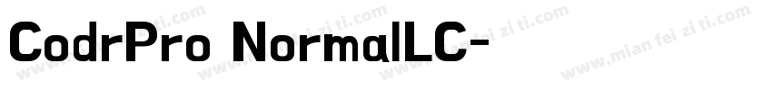 CodrPro NormalLC字体转换